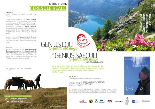 Genius Loci e Genius Saeculi del Gran Paradiso - Ceresole Reale