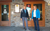 Luisa Vuillermoz e Maria Luisa Cocozza al Centro visitatori del Parco Nazionale Gran Paradiso di Rhêmes-Notre-Dame