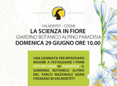 70 anni del giardino botanico alpino Paradisia