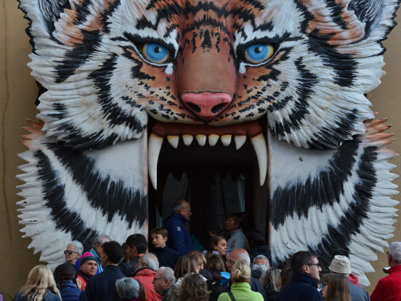 ingresso pubblico GPFF con tigre