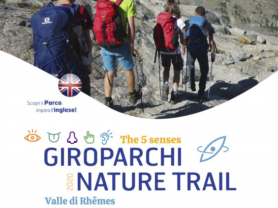 Locandina di Giroparchi Nature Trail 2020 giroparchi nature trail 2020 i cinque sensi