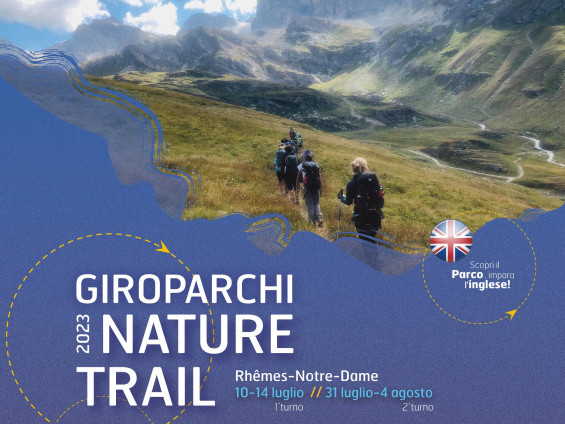 Locandina dell'iniziativa Giroparchi Nature Trail 2023 Giroparchi Nature Trail 2023 - locandina