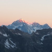 In lontananza sua maestà, il Monte Bianco